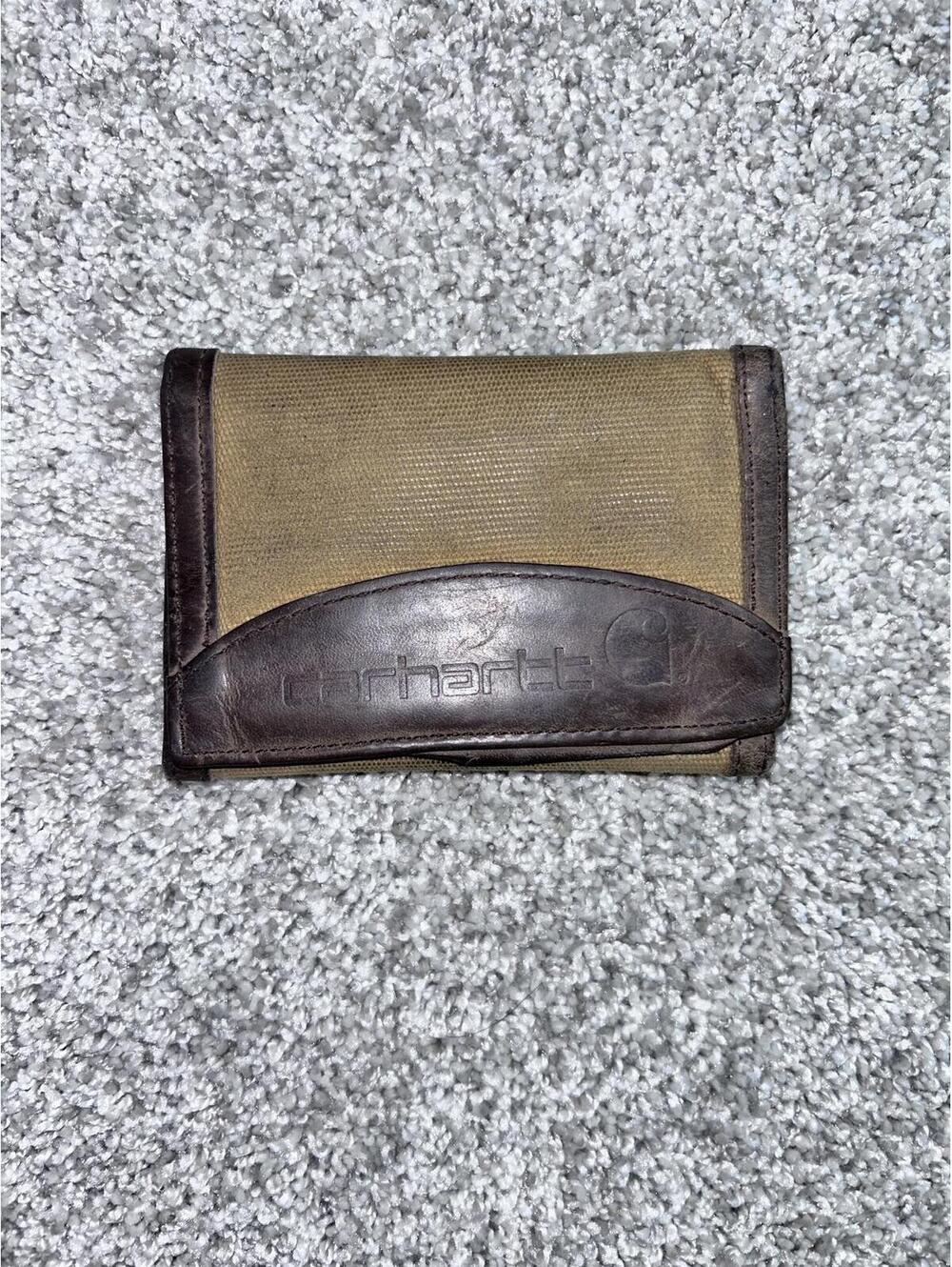 Carhartt Tri-Fold Canvas and Leather Wallet
